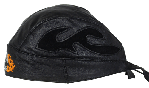 Pañuelo de cuero pirata moto rockero motociclista bandana Zandana Flydana Headwrap  - Imagen 9 de 22