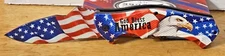 EAGLE GOD BLESS AMERICA  SPRING ASSISTED KNIFE BLADE BELT CLIP NEW RITE EDGE