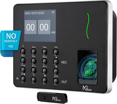 Effortless Time Tracking with Fingerprint Time Clock - Supports Overnight Shifts