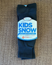 THORLOS UNISEX YOUTH KIDS SNOW SOCKS OVER CALF Medium Black Winter NEW