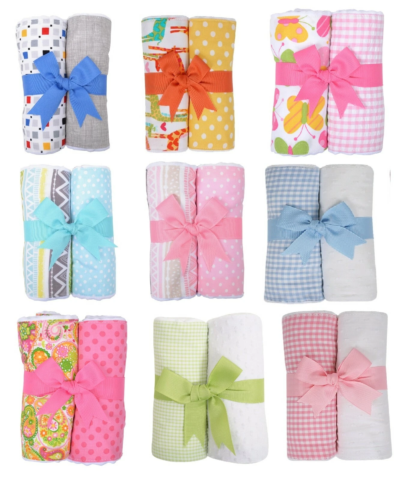 3 Marthas Baby Double Fabric Burp Pad Set