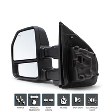 Towing Mirror Power Heated For 2017-2020 Ford F-250 F-350 Super Duty Driver Side