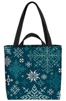 Winter Strickmuster Sterne Tasche Weihnachten Muster Sterne Schneeflocke Schnee