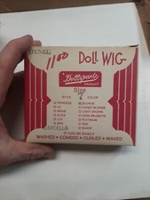Vintage Dollspart Size 7 Blonde Doll Wig Marcella Style In Original Box Dynel