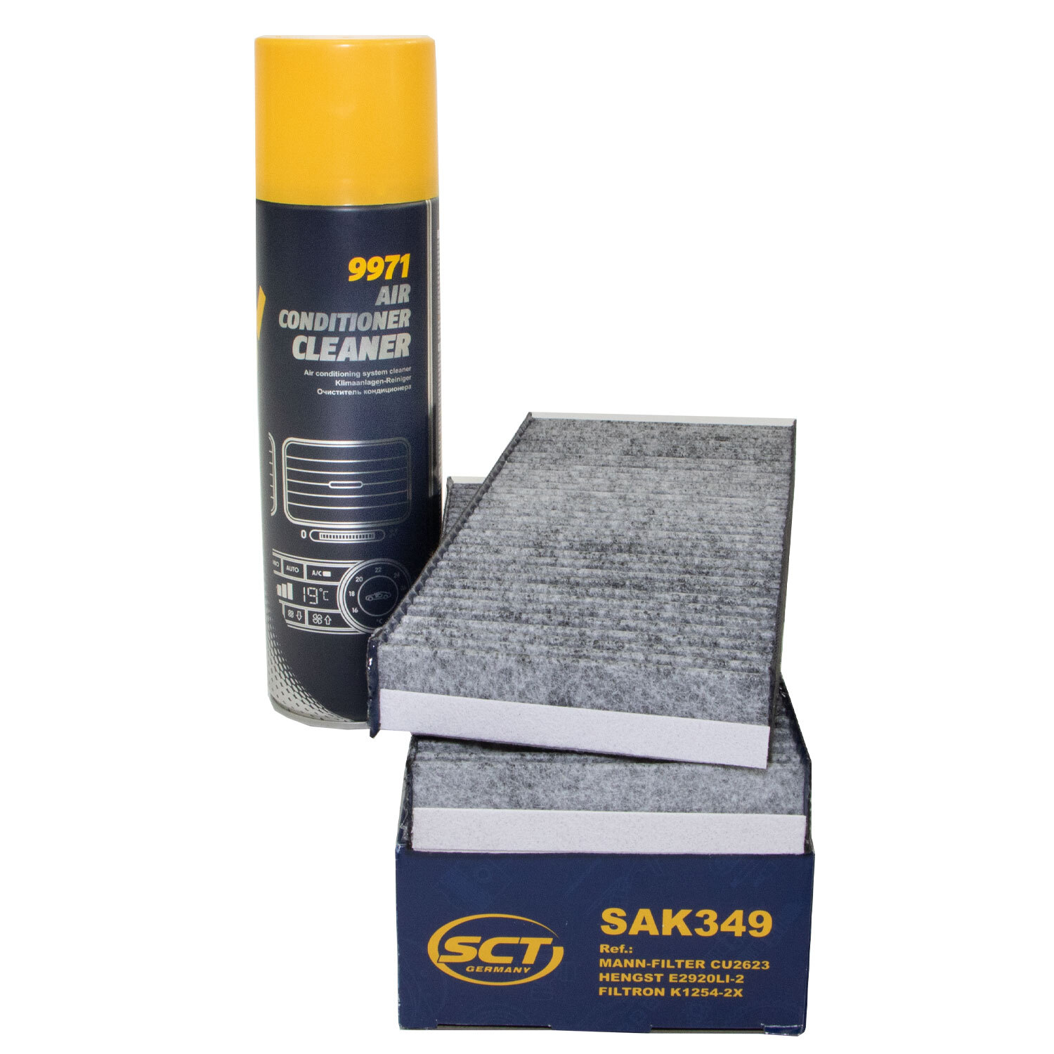 Filtro Habitáculo SAK349 + de Aire Acondicionado 520 ML para Nissan NP300 Navara