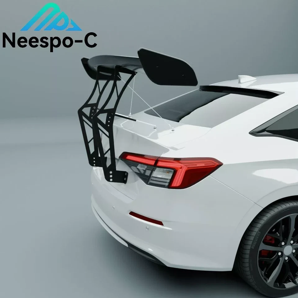 ADJUSTABLE GT RACING SPOILER WING CHASSIS MOUNT KIT FOR CHEVROLET PRIZM 1998-02 Foto 2 de 4