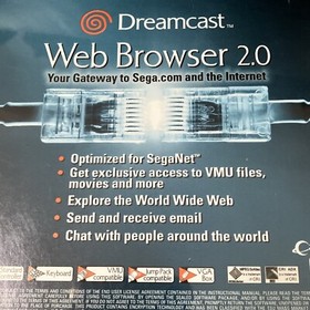 VINTAGE WEB BROWSER 2.0 SEGA/NET 2000/DREAMCAST