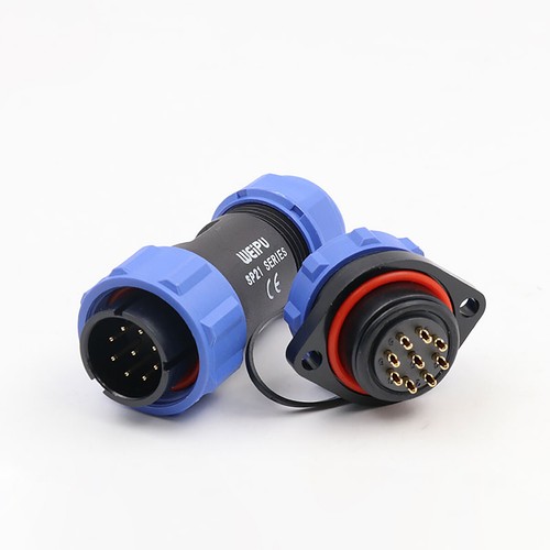Waterproof Connector Solder Mount SP21 Circular IP68 Plug & Socket 30A 2-12pin - Picture 8 of 21