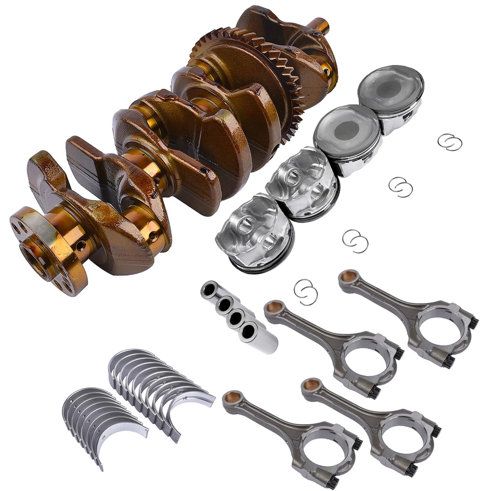 Crankshaft + Con Rods + Bearings + Pistons Set for Toyota Camry RAV4 2.4L 2AZFE - Image 4 of 4