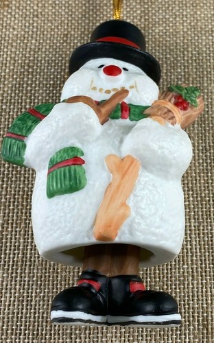 House Of Lloyd Ding-A-Ling Pupazzo di Neve Ornamento Campana Tipo Vintage Natale 1994 - Foto 4 di 12