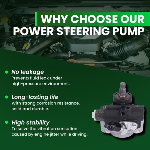 Power Steering Pump Fit 03-09 Lexus GX470 Toyota 4Runner V8 4.7L 96-5371 - Picture 6 of 9