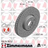 2X Zimmermann Sport Z Bremsscheibe 150.3478.52