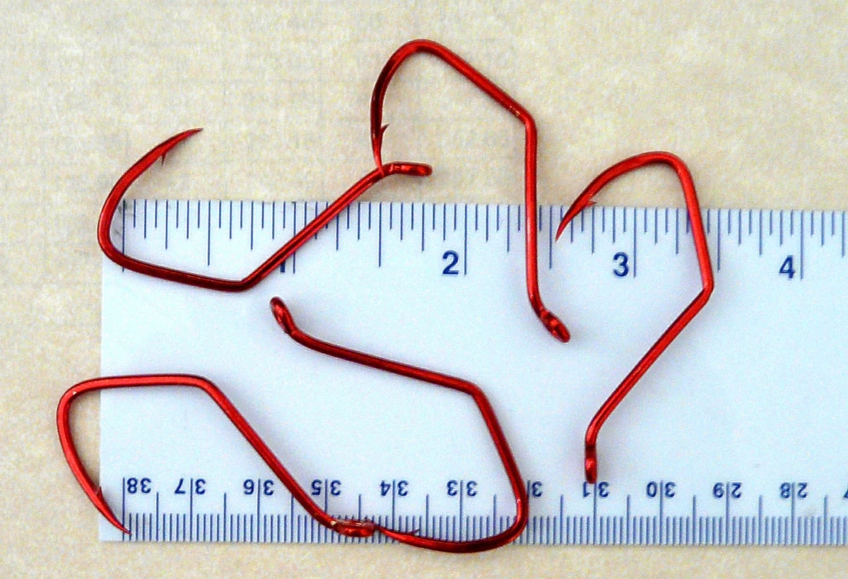 TR Rouge Fastgrip Pieuvre Poisson Pêche Crochets Taille 1