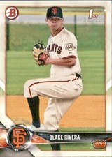 2018 BOWMAN DRAFT 1ST BASE PAPER PROSPECT BD80 BLAKE RIVERA GIANTS