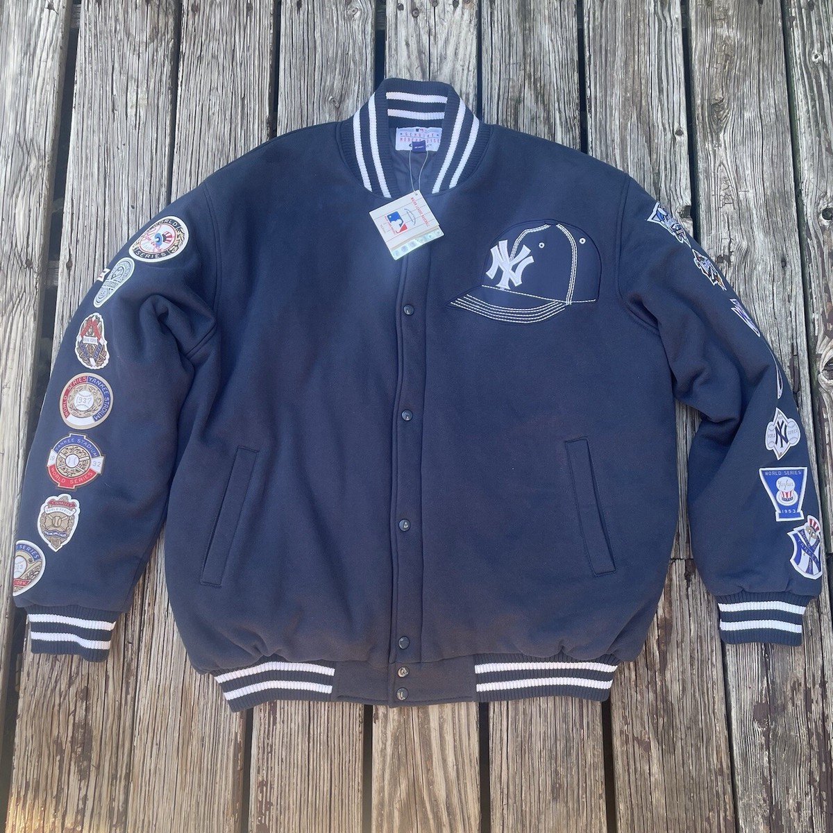 ジャケット・アウター 90s NEW YORK YANKEES stadium jacket Vintage 1990s New York Yankees Starter Satin Diamond