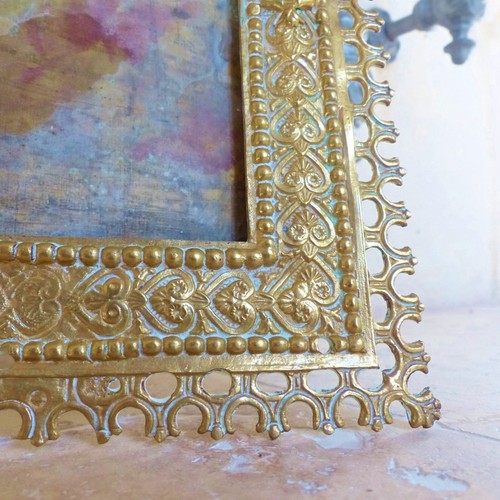 1700's / 1800's LARGE ANTIQUE 18th / 19th CENTURY BRONZE PHOTO PICTURE FRAME #2 - Picture 4 of 13