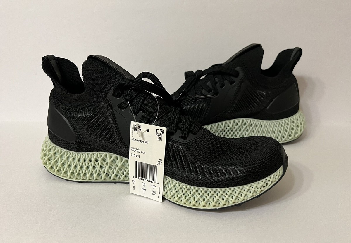 Adidas AlphaEdge 4D Core-Black 2019 EF3453 Men's Sz 9 | eBay