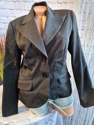 Laura Scott Damen Blazer Schwarz Gr. 40 bis 46 damen Jacke (717)  NEU