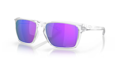 Oakley ASIA FIT SYLAS Sunglasses OO9448F-1458 Matte Clear W/ PRIZM Violet Lens