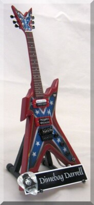 DIMEBAG DARRELL  Miniature Guitar Pantera RED w/ Guitar Pick