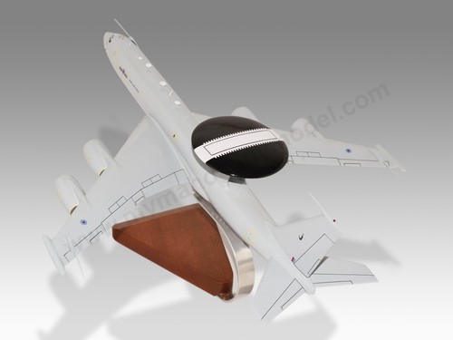 Boeing E-3D Sentry AWACS RAF Desk Wood Airplane New Model Small Scale 1/130 - Picture 4 of 13