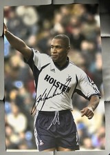 Les Ferdinand Hand Signed Tottenham Hotspur 12x8 Photo. SPURS COA 