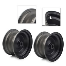 2Pcs 6" 145/70-6 IN Wheel Rim Black For Go Kart Off-Road Dirt Pit Bike
