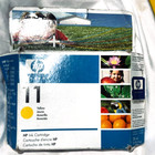 NOWY ZAPIECZĘTOWANY Oryginalny żółty wkład atramentowy HP 11 C4838A DesignJet OEM EXP 2007