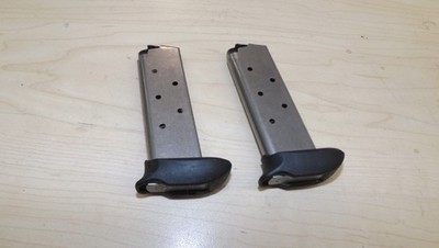 Lot of 2 - 7rd Extended Magazines for Sig Sauer P238 P-238 -- .380acp    (S134)