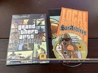 Grand Theft Auto San Andreas PS2 PlayStation 2 Complete CIB + Map Black Label