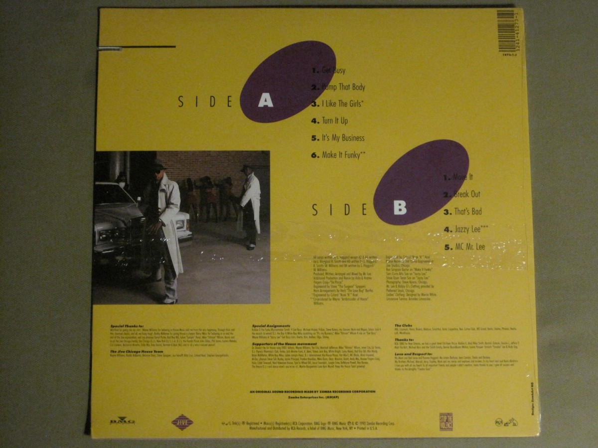 未使用 Mr. Lee - Get Busy / レコード MR. LEE GET BUSY LP ORIG 1990 JIVE 1273-1-J HIP HOP CHICAGO HOUSE