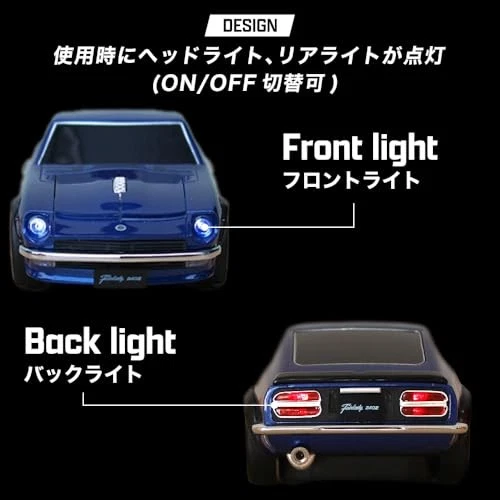 CAMSHOP.JP Ratón Inalámbrico Bluetooth para Nissan Fairlady 240 Z (Naranja) 433682 Foto 4 de 4