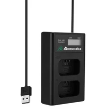 EBL  LCD Dual Charger for Sony NP-FW50 & Sony ZV-E10 Mirrorless Camera