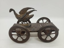 VINTAGE 1920's TIN GOOSE PULL TOY PENNY TOY