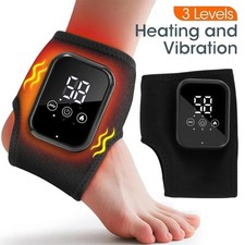 1/2X Electric Foot Ankle Massager Heating and Vibration Hot Compress Pain Relief
