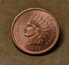 ---1877 Indian Head Penny Extremely Fine--As shown in the figure-