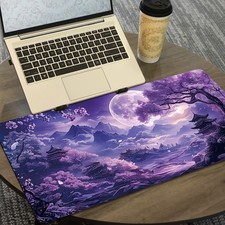 1pc Large Gaming Desk Mat Compatible Landscape Design Mouse Pad Keyboard Cover  