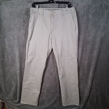 Lee Extreme Motion MVP Pants Mens 34x32 Regular Straight Fit Stretch Khaki