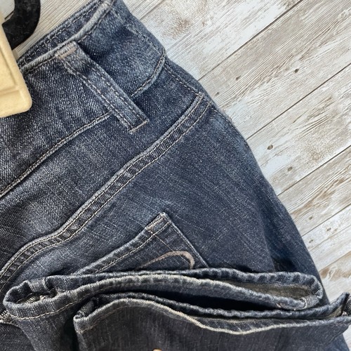 Chico's Platinum Womens 3.5 Tall XLT Jeans Dark Wash Denim Wide Leg Stretch - Picture 8 of 14