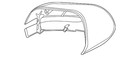 Genuine Ford Mirror Cover LC5Z-17D742-AA