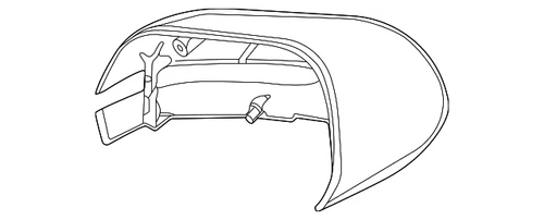 Genuine Ford Mirror Cover LC5Z-17D742-AA