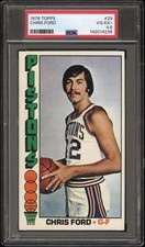 1976/77 Topps Basketball #29 Chris Ford PSA VG/EX+ 4.5 142014236