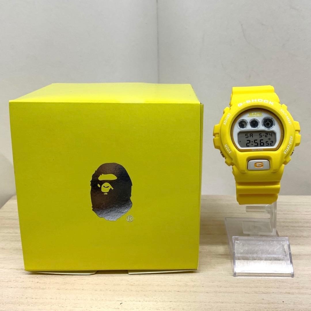 Casio G-SHOCK DW-6900 A Bathing Ape BAPE Yellow Collaboration
