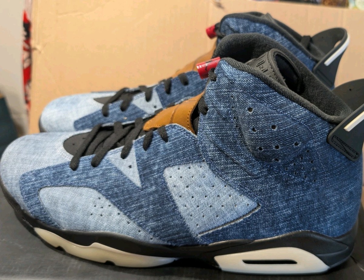 Size 15 - Air Jordan 6 Retro Washed Denim for sale online | eBay