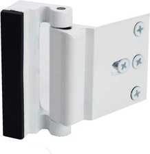 Door Reinforcement Lock with 4 Screws, Home Security Door Lock Stop for Toddler,