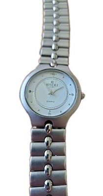 Rivoli Silver Tone Men's Wristwatch MN 6295 New Battery