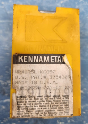 NR4125L Kennametal Carbide Insert KC850 Grade Set of 5