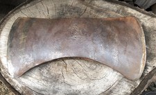 Double Bit Axe Head (3 Lb 6 Oz) with Inner Eye Ridges. No Visible Makers Marks
