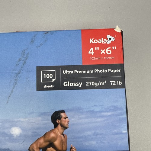 Papel fotográfico satinado Koala Ultra Premium 4x6 72 lb 100 hojas impresoras de inyección de tinta 270 gsm - Imagen 2 de 6