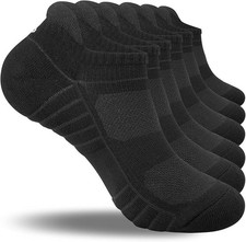 Running Socks Thick-Cushion Ankle Anti-Blister Cotton Trainer Short Athletic